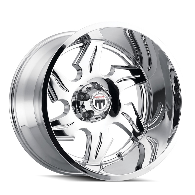 AMERICAN TRUXX AT163 NINJA CHROME WHEELS | 22X14 | 5X127 | OFFSET: -76MM | CB: 78.1MM
