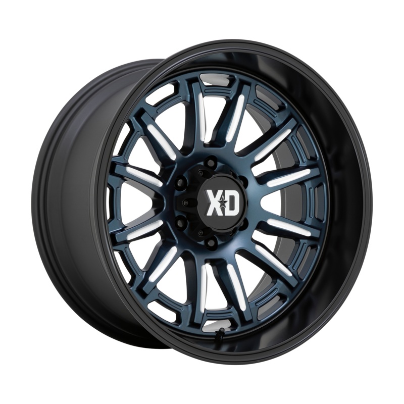 XD XD865 PHOENIX METALLIC BLUE MILLED WITH BLACK LIP WHEELS | 20X9 | 6X139.7 | OFFSET: 0MM | CB: 106.1MM